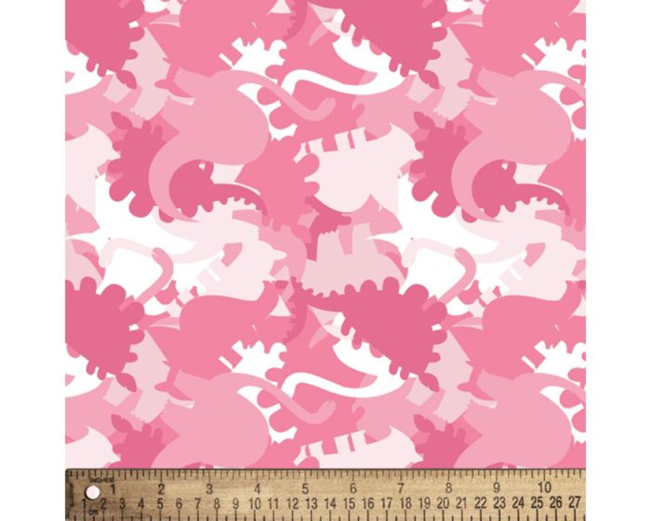 Dinosaurs Pink Flannel Fabric | By The Yard | Sewing and Crafting | 42 inches wide
